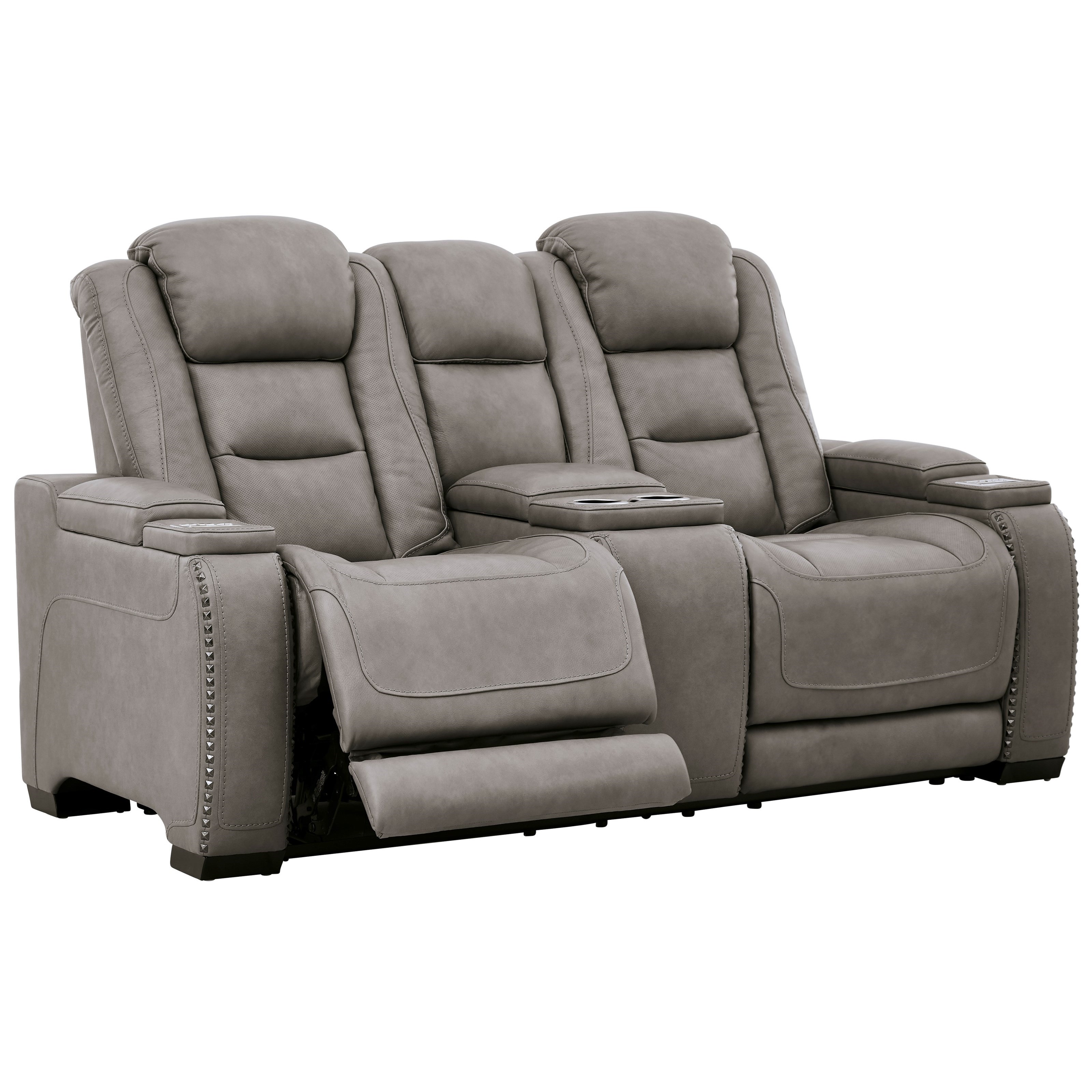 Contemporary reclining loveseat hot sale